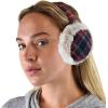 imageCC Soft Winter Warm Adjustable Headband Ear Warmer EarmuffsArgyle Navy