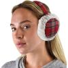 imageCC Soft Winter Warm Adjustable Headband Ear Warmer EarmuffsArgyle Red