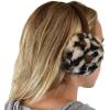 imageCC Soft Winter Warm Adjustable Headband Ear Warmer EarmuffsLeopard Beige