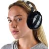 imageCC Soft Winter Warm Adjustable Headband Ear Warmer EarmuffsPlaid BlackIvory
