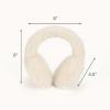 imageCC Soft Winter Warm Adjustable Headband Ear Warmer EarmuffsSmooth Furry BlackIvory