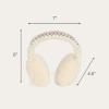 imageCC Soft Winter Warm Adjustable Headband Ear Warmer EarmuffsStitched Band Sherpa Ivory