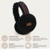 imageCC Soft Winter Warm Headband Ear Warmer EarmuffsEmbroidery Sherpa Black