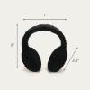 imageCC Soft Winter Warm Headband Ear Warmer EarmuffsEmbroidery Sherpa Black