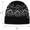 imageCC South Western Beanie for Women Unisex  Stretchable Soft Warm Knit Winter Skully HatBlack