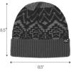 imageCC South Western Beanie for Women Unisex  Stretchable Soft Warm Knit Winter Skully HatDk Grey