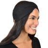 imageCC Stretchy Cozy EcoFriendly Recycled Yarn Ear Warmer Headband Headwrap Cashmere Blend Burnt HennaCashmere Blend Black