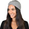 imageCC Stretchy Cozy EcoFriendly Recycled Yarn Ear Warmer Headband Headwrap Cashmere Blend Burnt HennaCashmere Blend Light Melange Gray
