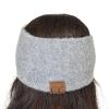 imageCC Stretchy Cozy EcoFriendly Recycled Yarn Ear Warmer Headband Headwrap Cashmere Blend Burnt HennaCashmere Blend Light Melange Gray