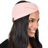 imageCC Stretchy Cozy EcoFriendly Recycled Yarn Ear Warmer Headband Headwrap Cashmere Blend Burnt HennaCashmere Blend Rose Tan