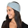 imageCC Stretchy Cozy EcoFriendly Recycled Yarn Ear Warmer Headband Headwrap Cashmere Blend Burnt HennaCashmere Blend Steel Blue