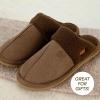 imageCC Suede Faux Fur Lined House IndoorOutdoor Slippers SlipOn for WomenSherpa Brown