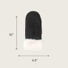 imageCC Suede Mitten With Faux Fur Cuff For WomenBlack