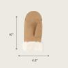 imageCC Suede Mitten With Faux Fur Cuff For WomenCamel