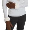 imageCC Suede Mitten With Faux Fur Cuff For WomenChocolate