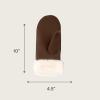 imageCC Suede Mitten With Faux Fur Cuff For WomenChocolate