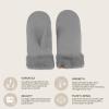 imageCC Suede Mitten With Faux Fur Cuff For WomenDark Grey