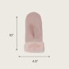imageCC Suede Mitten With Faux Fur Cuff For WomenPink