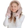 imageCC Suede Mitten With Faux Fur Cuff For WomenPink