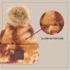 imageCC Tie Dye Multi Color Knit Pom Beanie with Faux Fur Pom and Matching Scarf Set Winter Accessories for WomenAntique MossWild Ginger