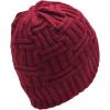 imageCC Trendy Lightweight Winter Warm Chunky Soft Stretch Cable Knit Stylish Skull Hat CapBurgundy