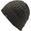 imageCC Trendy Lightweight Winter Warm Chunky Soft Stretch Cable Knit Stylish Skull Hat CapDark Green