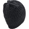 imageCC Trendy Lightweight Winter Warm Chunky Soft Stretch Cable Knit Stylish Skull Hat CapDark Melange Gray