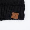 imageCC Trendy Warm Chunky Soft Stretch Cable Knit Beanie SkullyBlack