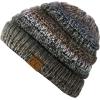 imageCC Trendy Warm Chunky Soft Stretch Cable Knit Beanie SkullyBlackGray Blend