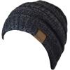 imageCC Trendy Warm Chunky Soft Stretch Cable Knit Beanie SkullyBlackGray Multi