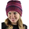 imageCC Trendy Warm Chunky Soft Stretch Cable Knit Beanie SkullyBurgundy Blend