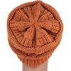 imageCC Trendy Warm Chunky Soft Stretch Cable Knit Beanie SkullyCopper