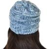 imageCC Trendy Warm Chunky Soft Stretch Cable Knit Beanie SkullyDenim Multi