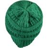 imageCC Trendy Warm Chunky Soft Stretch Cable Knit Beanie SkullyKelly Green