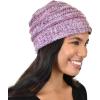 imageCC Trendy Warm Chunky Soft Stretch Cable Knit Beanie SkullyLavender Multi