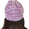 imageCC Trendy Warm Chunky Soft Stretch Cable Knit Beanie SkullyLavender Multi