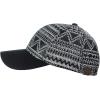 imageCC Unisex Abstract Navajo Weaved Panel Adjustable Precurved Baseball Cap HatBlackWhite