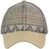 imageCC Unisex Abstract Navajo Weaved Panel Adjustable Precurved Baseball Cap HatBrown