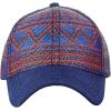 imageCC Unisex Abstract Navajo Weaved Panel Adjustable Precurved Baseball Cap HatOrangeBlue