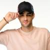 imageCC Unisex Baseball Cap  Embroidered Cotton Front American Flag Mesh Back AdjustableBlack