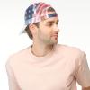 imageCC Unisex Baseball Cap  Embroidered Cotton Front American Flag Mesh Back AdjustableNavy