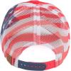 imageCC Unisex Baseball Cap  Embroidered Cotton Front American Flag Mesh Back AdjustableRed
