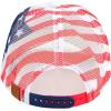 imageCC Unisex Baseball Cap  Embroidered Cotton Front American Flag Mesh Back AdjustableWhite