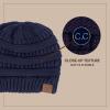 imageCC Unisex Cable Knit Winter Beanie and Scarf Set 2 Piece FallWinter Hat and Scarf Set for WomenNavy