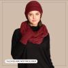 imageCC Unisex Cable Knit Winter Beanie and Scarf Set 2 Piece FallWinter Hat and Scarf Set for WomenRed