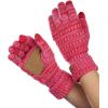 imageCC Unisex Cable Knit Winter Warm AntiSlip Touchscreen Texting Gloves3 Tone Coral