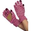 imageCC Unisex Cable Knit Winter Warm AntiSlip Touchscreen Texting Gloves3 Tone Pink