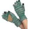 imageCC Unisex Cable Knit Winter Warm AntiSlip Touchscreen Texting Gloves3 Tone Teal