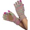 imageCC Unisex Cable Knit Winter Warm AntiSlip Touchscreen Texting GlovesBright Mix