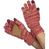 imageCC Unisex Cable Knit Winter Warm AntiSlip Touchscreen Texting GlovesBurgPeachBeige
